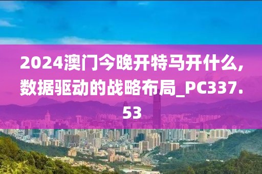 2024澳门今晚开特马开什么,数据驱动的战略布局_PC337.53