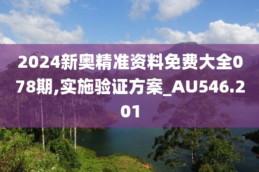 2024新奥精准资料免费大全078期,实施验证方案_AU546.201