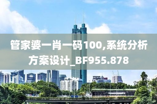 管家婆一肖一码100,系统分析方案设计_BF955.878