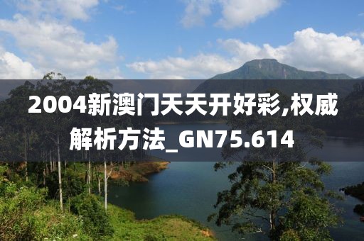 2004新澳门天天开好彩,权威解析方法_GN75.614