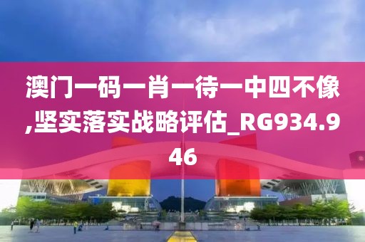 澳门一码一肖一待一中四不像,坚实落实战略评估_RG934.946