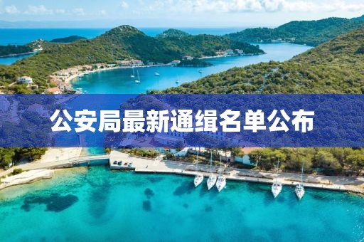 公安局最新通缉名单公布