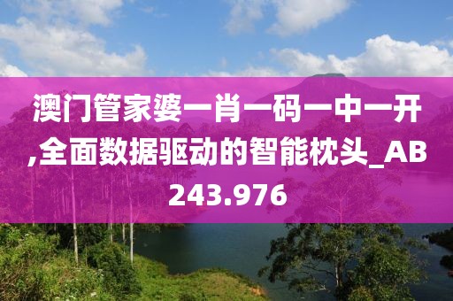 澳门管家婆一肖一码一中一开,全面数据驱动的智能枕头_AB243.976