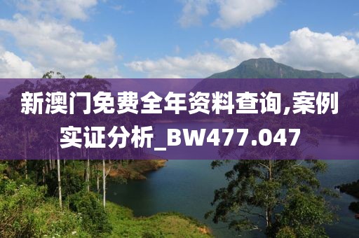 新澳门免费全年资料查询,案例实证分析_BW477.047