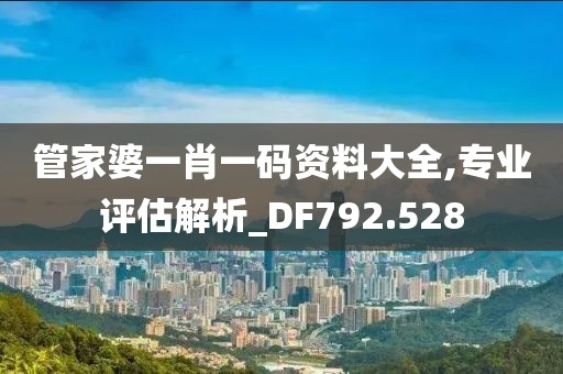 管家婆一肖一码资料大全,专业评估解析_DF792.528