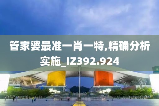 管家婆最准一肖一特,精确分析实施_IZ392.924