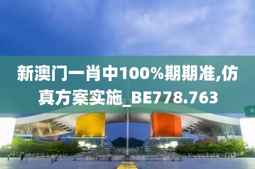 新澳门一肖中100%期期准,仿真方案实施_BE778.763