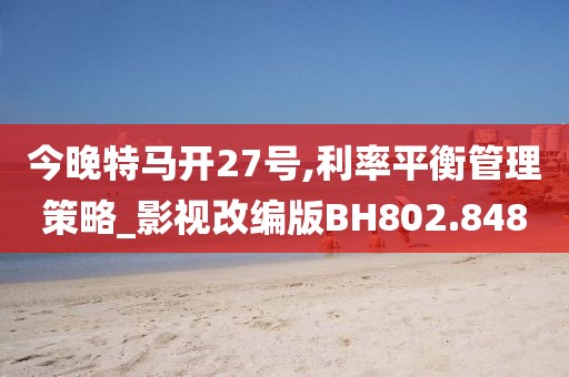 今晚特马开27号,利率平衡管理策略_影视改编版BH802.848