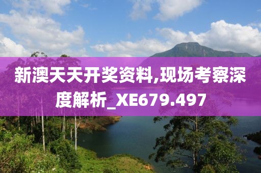 新澳天天开奖资料,现场考察深度解析_XE679.497