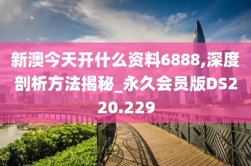 新澳今天开什么资料6888,深度剖析方法揭秘_永久会员版DS220.229