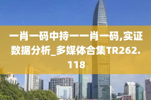 一肖一码中持一一肖一码,实证数据分析_多媒体合集TR262.118