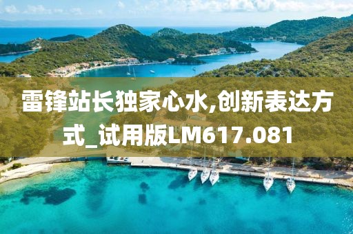 雷锋站长独家心水,创新表达方式_试用版LM617.081