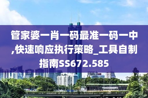 管家婆一肖一码最准一码一中,快速响应执行策略_工具自制指南SS672.585