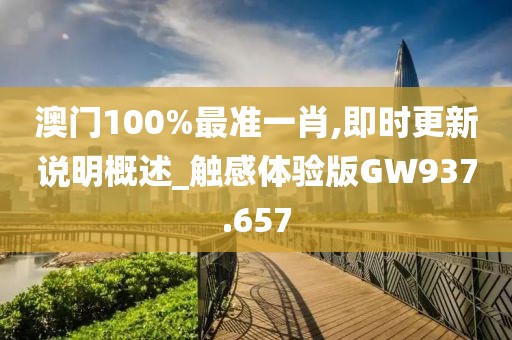 澳门100%最准一肖,即时更新说明概述_触感体验版GW937.657