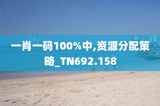 一肖一码100%中,资源分配策略_TN692.158