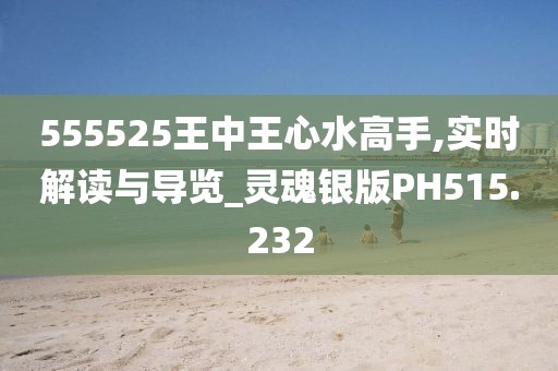 555525王中王心水高手,实时解读与导览_灵魂银版PH515.232