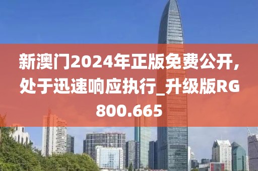 新澳门2024年正版免费公开,处于迅速响应执行_升级版RG800.665