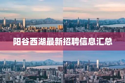 阳谷西湖最新招聘信息汇总