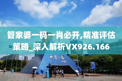 管家婆一码一肖必开,精准评估策略_深入解析VX926.166