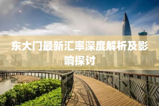 东大门最新汇率深度解析及影响探讨