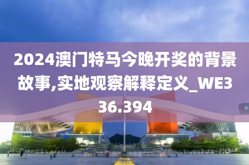 2024澳门特马今晚开奖的背景故事,实地观察解释定义_WE336.394