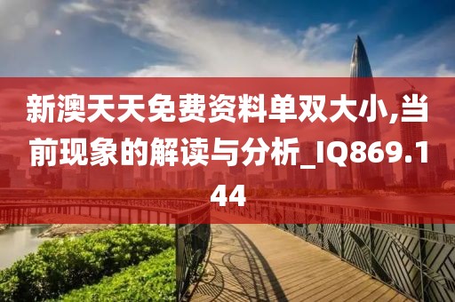 新澳天天免费资料单双大小,当前现象的解读与分析_IQ869.144