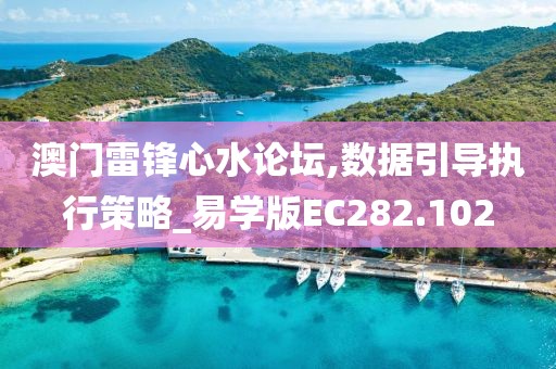 澳门雷锋心水论坛,数据引导执行策略_易学版EC282.102