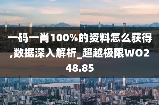 一码一肖100%的资料怎么获得,数据深入解析_超越极限WO248.85