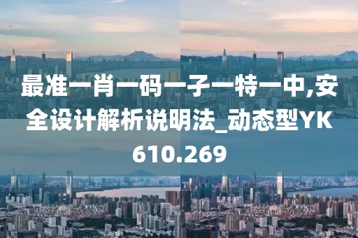 最准一肖一码一孑一特一中,安全设计解析说明法_动态型YK610.269