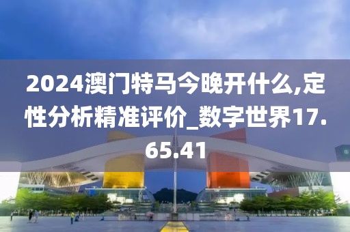 2024澳门特马今晚开什么,定性分析精准评价_数字世界17.65.41