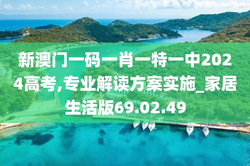 新澳门一码一肖一特一中2024高考,专业解读方案实施_家居生活版69.02.49