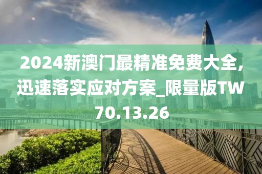 2024新澳门最精准免费大全,迅速落实应对方案_限量版TW70.13.26