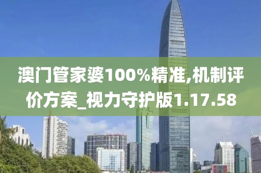 澳门管家婆100%精准,机制评价方案_视力守护版1.17.58