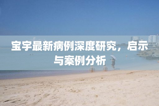 宝宇最新病例深度研究，启示与案例分析