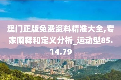 澳门正版免费资料精准大全,专家阐释和定义分析_运动型85.14.79