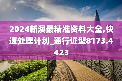 2024新澳最精准资料大全,快速处理计划_通行证型8173.4423