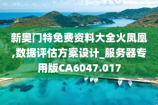 新奥门特免费资料大全火凤凰,数据评估方案设计_服务器专用版CA6047.017