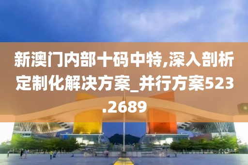 新澳门内部十码中特,深入剖析定制化解决方案_并行方案523.2689