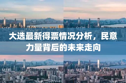 大选最新得票情况分析，民意力量背后的未来走向
