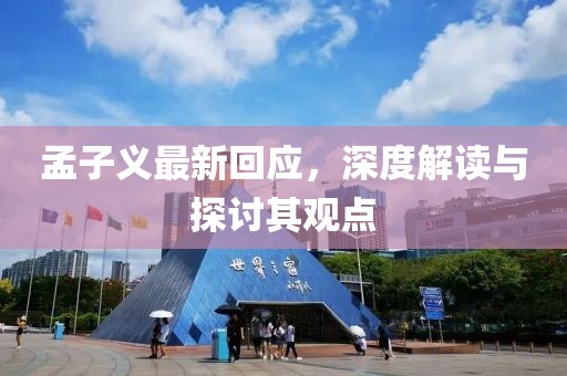 孟子义最新回应，深度解读与探讨其观点