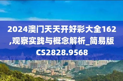 2024澳门天天开好彩大全162,观察实践与概念解析_简易版CS2828.9568