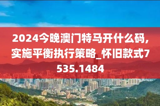 2024今晚澳门特马开什么码,实施平衡执行策略_怀旧款式7535.1484