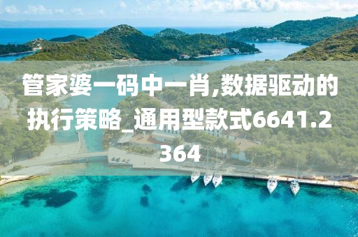 管家婆一码中一肖,数据驱动的执行策略_通用型款式6641.2364