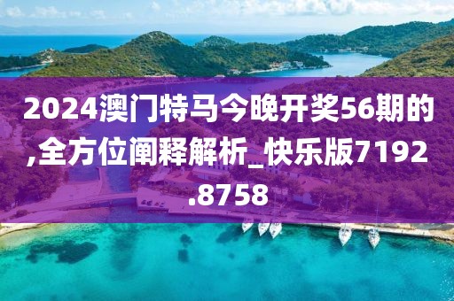 2024澳门特马今晚开奖56期的,全方位阐释解析_快乐版7192.8758