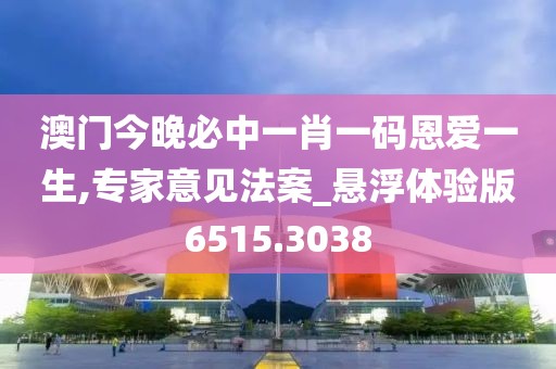 澳门今晚必中一肖一码恩爱一生,专家意见法案_悬浮体验版6515.3038