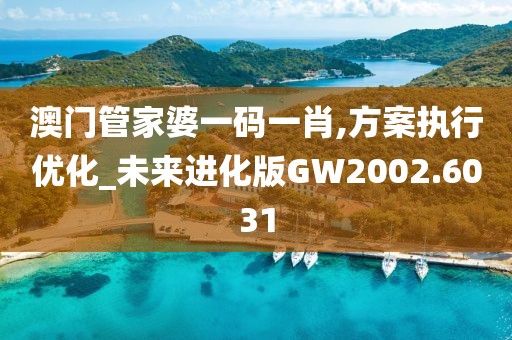 澳门管家婆一码一肖,方案执行优化_未来进化版GW2002.6031
