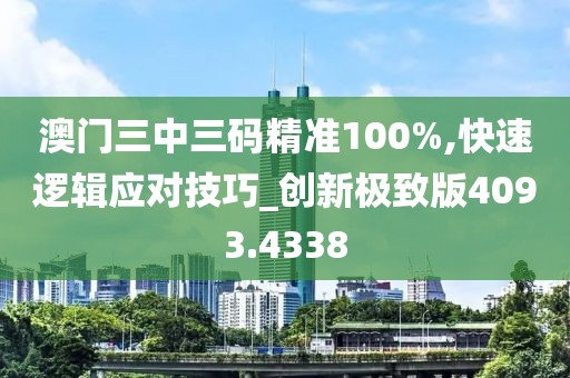澳门三中三码精准100%,快速逻辑应对技巧_创新极致版4093.4338