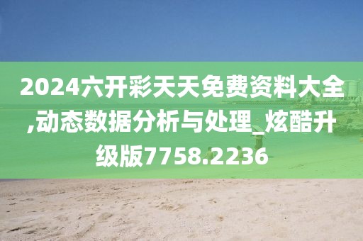 2024六开彩天天免费资料大全,动态数据分析与处理_炫酷升级版7758.2236
