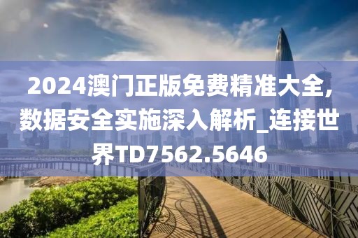 2024澳门正版免费精准大全,数据安全实施深入解析_连接世界TD7562.5646