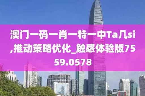 澳门一码一肖一特一中Ta几si,推动策略优化_触感体验版7559.0578
